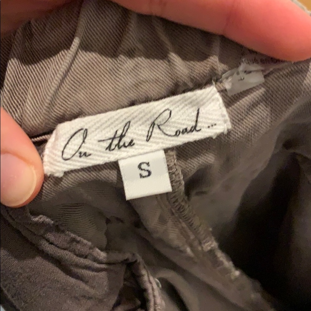 Washed hunter green joggers - Anthropologie